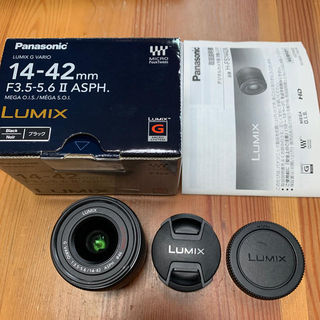 パナソニック(Panasonic)のLUMIX G VARIO 14-42mm F3.5-5.6II ブラック(レンズ(ズーム))