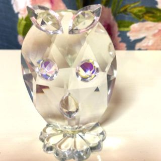 ボヘミア クリスタル(BOHEMIA Cristal)のボヘミアクリスタル フクロウの置物 ボヘミアクリスタルガラス (置物)