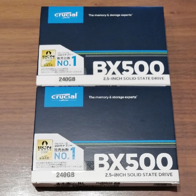 crucial ssd 240GB BX500*2個