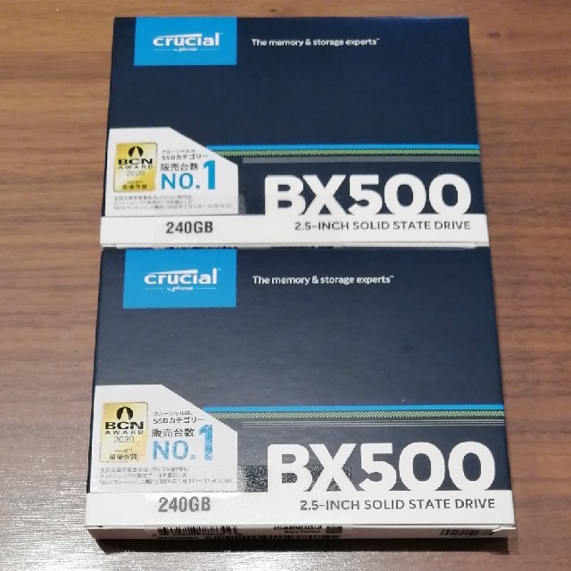 スマホ/家電/カメラcrucial ssd 240GB BX500*4個