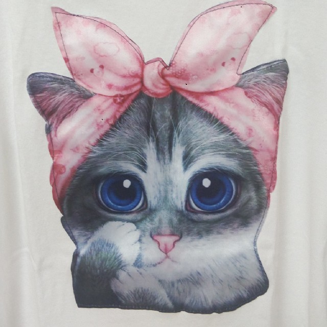 猫のＴシャツ レディースのトップス(Tシャツ(半袖/袖なし))の商品写真
