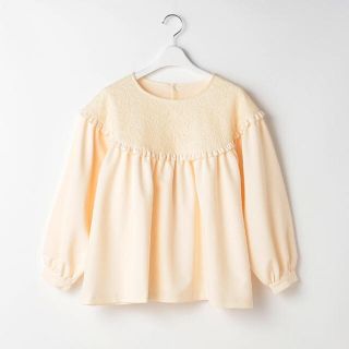 ポンポネット(pom ponette)のポンポネット新品新作タグ付き【AMI】 レース切り替えチュニック150、160(Tシャツ/カットソー)