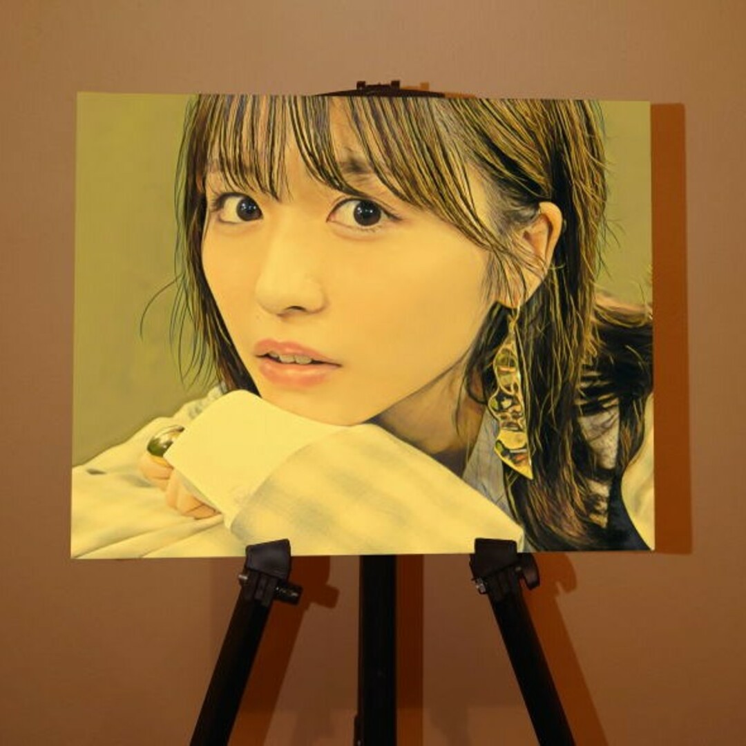 S·F様専用出品 長濱ねるさん 模写 キャンバス絵 | フリマアプリ ラクマ