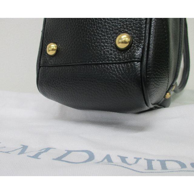 J&M DAVIDSON(ジェイアンドエムデヴィッドソン)の美品 J&M DAVIDSON レザー ハンドバッグ 黒 レディースのバッグ(ハンドバッグ)の商品写真