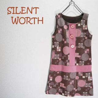 silent worth 北欧風ワンピース(ひざ丈ワンピース)