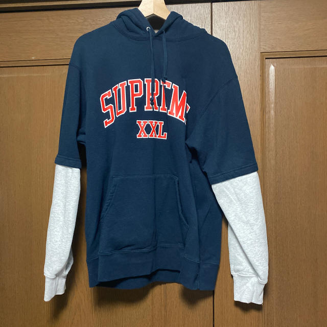 supreme シュプリーム　袖切替パーカー