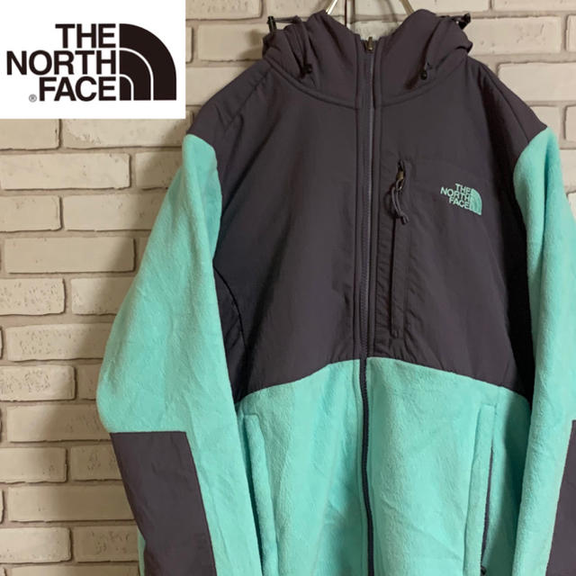 THE NORTH FACE(ザノースフェイス)の90s 古着 ノースフェイス デナリ パーカー ミントグリーン レディースのジャケット/アウター(ブルゾン)の商品写真