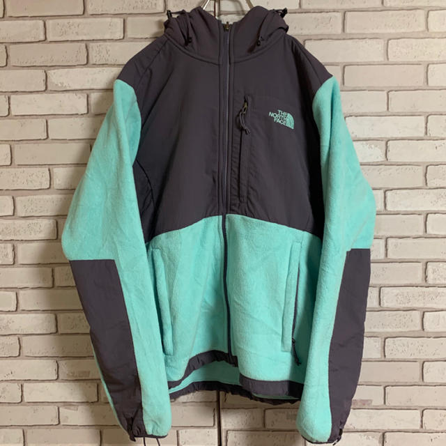 THE NORTH FACE(ザノースフェイス)の90s 古着 ノースフェイス デナリ パーカー ミントグリーン レディースのジャケット/アウター(ブルゾン)の商品写真