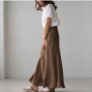 トゥデイフル(TODAYFUL)のLinen Mermaid Skirt  na.e(ロングスカート)