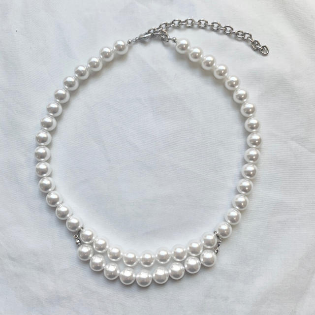 changeable  pearl  necklace 2way  pearl