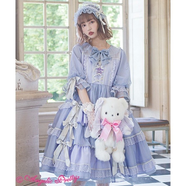 Angelic Pretty(アンジェリックプリティー)のAngelic Pret◆Milkyベアーぬいぐるみリュック◆サックス◆難あり レディースのバッグ(リュック/バックパック)の商品写真