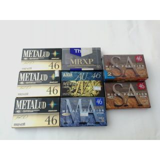 マクセル(maxell)のカセットテープ 46分 9本セット(その他)