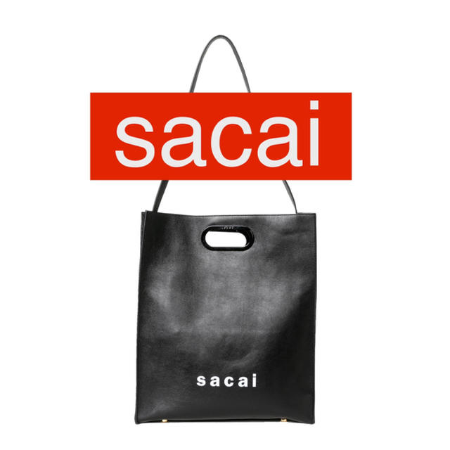 【sacai】shopper bag medium 黒