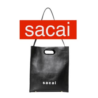 サカイ(sacai)の【sacai】shopper bag medium 黒(ハンドバッグ)