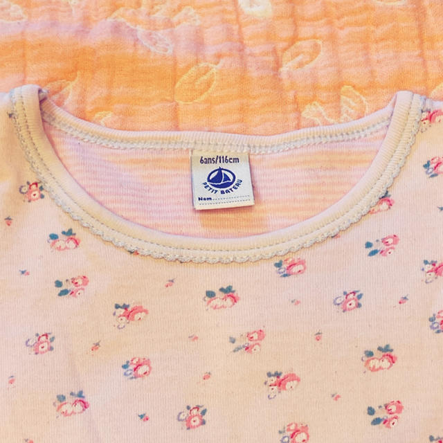 PETIT BATEAU(プチバトー)のプチバトー　パジャマ　長袖　6ans/116cm キッズ/ベビー/マタニティのキッズ服女の子用(90cm~)(パジャマ)の商品写真