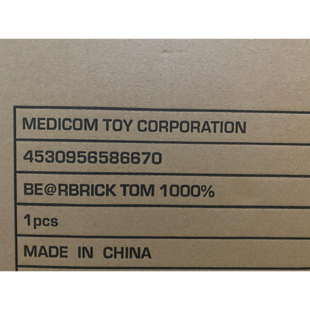 純正廉価 BE@RBRICK TOM 1000% ベアブリック トム メディコム
