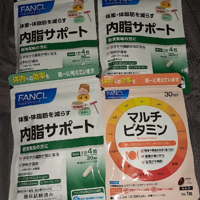 食品/飲料/酒FANCL　内脂サポート30日分×3袋　+おまけ