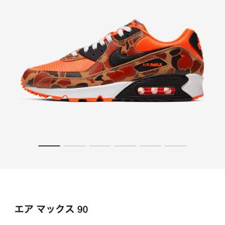 ナイキ(NIKE)のair max 90 エアマックス90 orange duck camo (スニーカー)