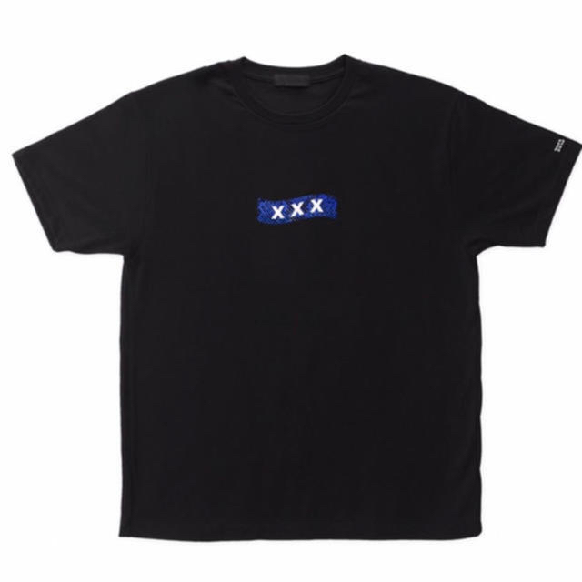 【6周年記念/黒×ブルーロゴL】GOD SELECTION XXX Tシャツ
