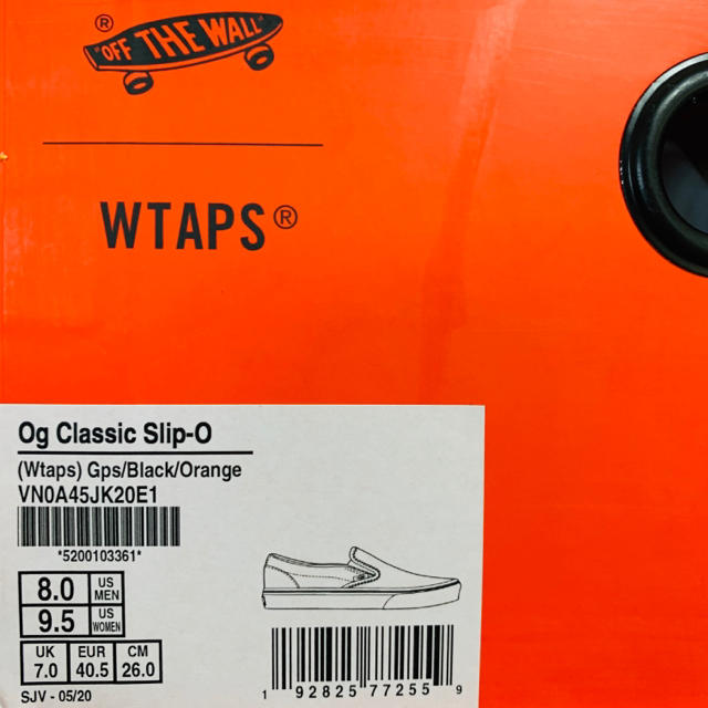 VANS VAULT(バンズボルト)の26.0cm Vans Vault classic Slipon x WTAPS メンズの靴/シューズ(スニーカー)の商品写真