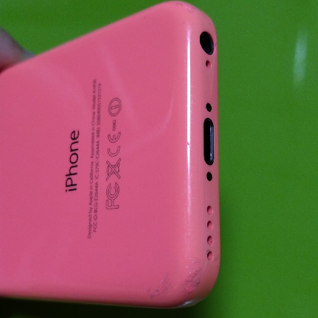iPhone(アイフォーン)のiphone5c ピンク本体のみ　32G スマホ/家電/カメラのスマートフォン/携帯電話(スマートフォン本体)の商品写真