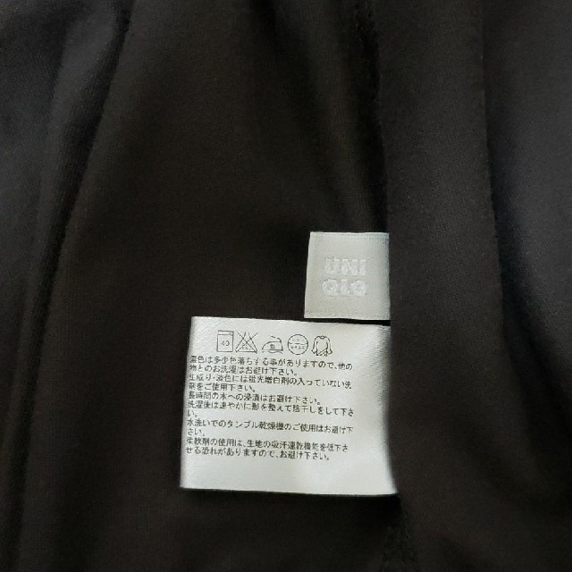 UNIQLO(ユニクロ)のUNIQLO　ユニクロ　パーカー　半袖　XL　茶色　レディース レディースのトップス(パーカー)の商品写真