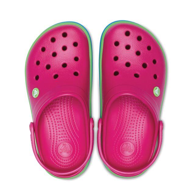 crocs(クロックス)の23cm クロックバンド レインボー バンド クロッグ candy pink レディースの靴/シューズ(サンダル)の商品写真