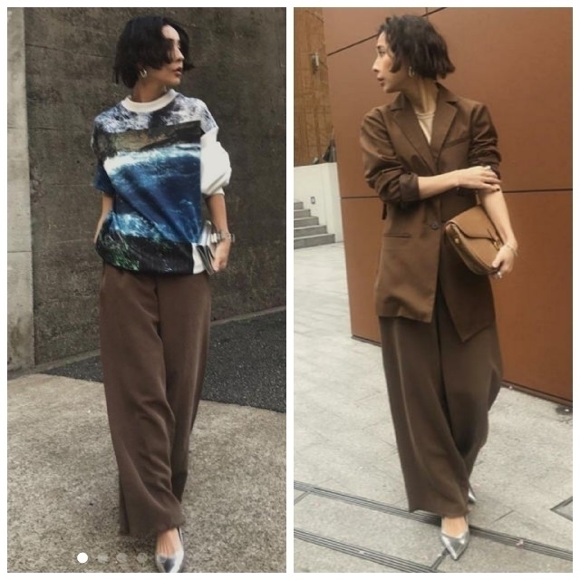 Ameri VINTAGE(アメリヴィンテージ)のAmeri　【タグ付未使用】フリンジ　TWILL BASIC PANTS レディースのパンツ(カジュアルパンツ)の商品写真