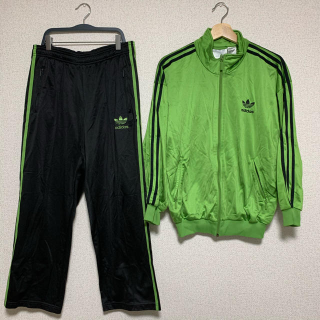 adidas(アディダス)のアディダス adidas ジャージ上下セット ヴィンテージ グリーン Sサイズ メンズのトップス(ジャージ)の商品写真