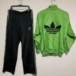 アディダス(adidas)のアディダス adidas ジャージ上下セット ヴィンテージ グリーン Sサイズ(ジャージ)