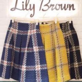 リリーブラウン(Lily Brown)のLily Brown★チェック柄スカート 新品(ひざ丈スカート)