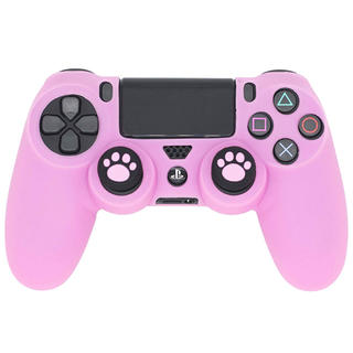 プレイステーション4(PlayStation4)のピンク PS4コントローラー シリコンカバー(家庭用ゲーム機本体)