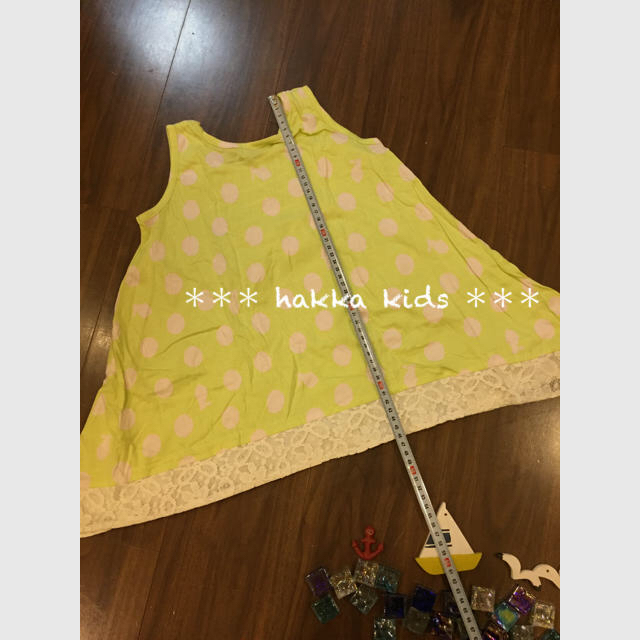 hakka kids(ハッカキッズ)の★新品未使用★ hakka kids ハッカキッズ ★ドット柄チュニック120  キッズ/ベビー/マタニティのキッズ服女の子用(90cm~)(ワンピース)の商品写真