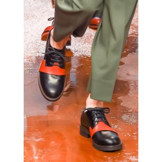 マルニ(Marni)のMARNI LEATHER DRESS SHOES BLK/BRW 39(ブーツ)