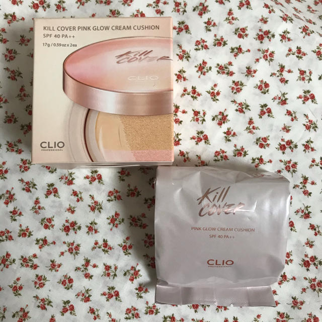 3ce(スリーシーイー)のCLIO kill cover pink glow cream cushion コスメ/美容のベースメイク/化粧品(ファンデーション)の商品写真