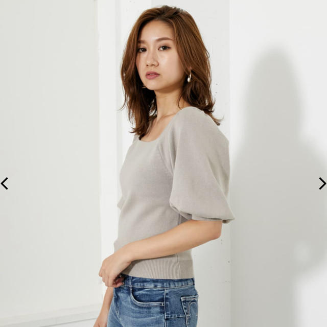 rienda(リエンダ)のrienda♡バックリボンKnit TOP レディースのトップス(ニット/セーター)の商品写真