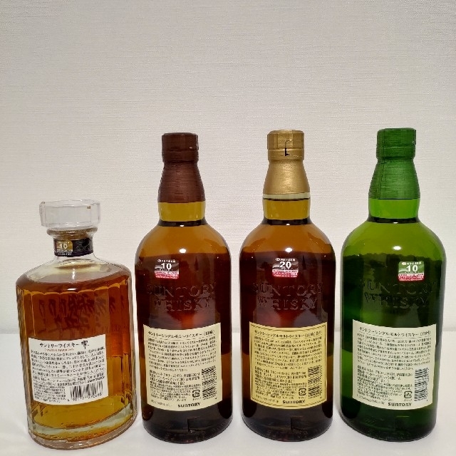 サントリー(サントリー)の山崎12年&山崎NV&白州NV&響JH 食品/飲料/酒の酒(ウイスキー)の商品写真