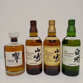 サントリー(サントリー)の山崎12年&山崎NV&白州NV&響JH(ウイスキー)