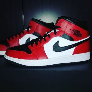 ナイキ(NIKE)のAIR JORDAN 1 mid BLACK TO CHICAGO 30.5cm(スニーカー)