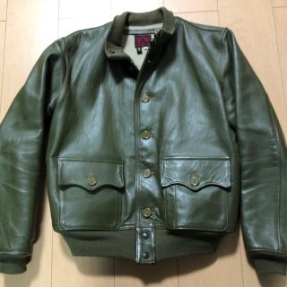 【美品】エビス　革ジャン　evisu