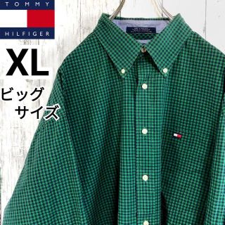 トミーヒルフィガー(TOMMY HILFIGER)のトミーヒルフィガー 長袖シャツ ワンポイントロゴ フラッグタグ オーバーサイズ(シャツ)