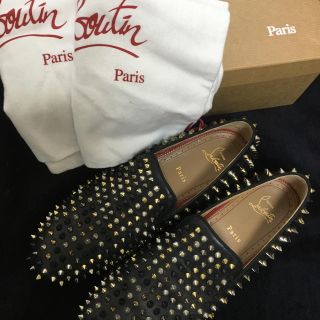 クリスチャンルブタン(Christian Louboutin)のts様専用！ルブタン ローラーボーイ ローファー オールブラックミックス(ドレス/ビジネス)