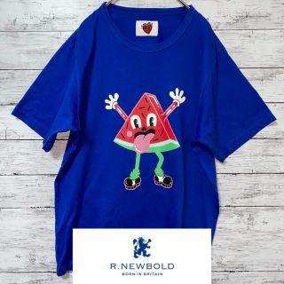 アールニューボールド(R.NEWBOLD)のR.NEWBORD メンズ　カットソー　半袖　ブルー　スイカ(Tシャツ/カットソー(半袖/袖なし))