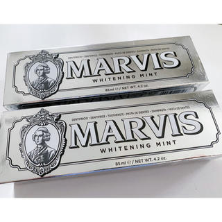 マービス(MARVIS)のMARVISホワイトニングミント　歯磨き粉　85ml 2本セット(歯磨き粉)
