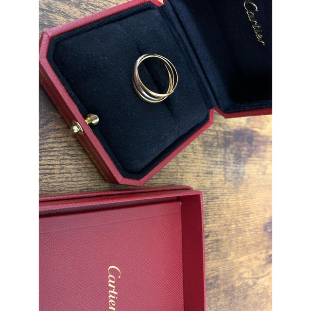Cartier - 【完品】⭐︎証明書付き⭐︎カルティエ　指輪　スリーカラー　トリニティリング