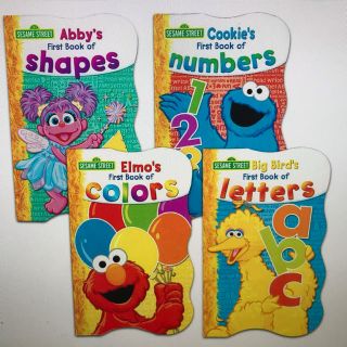 セサミストリート(SESAME STREET)のセサミストリート 英語 絵本 4冊セット アルファベット 数字 色 形(絵本/児童書)