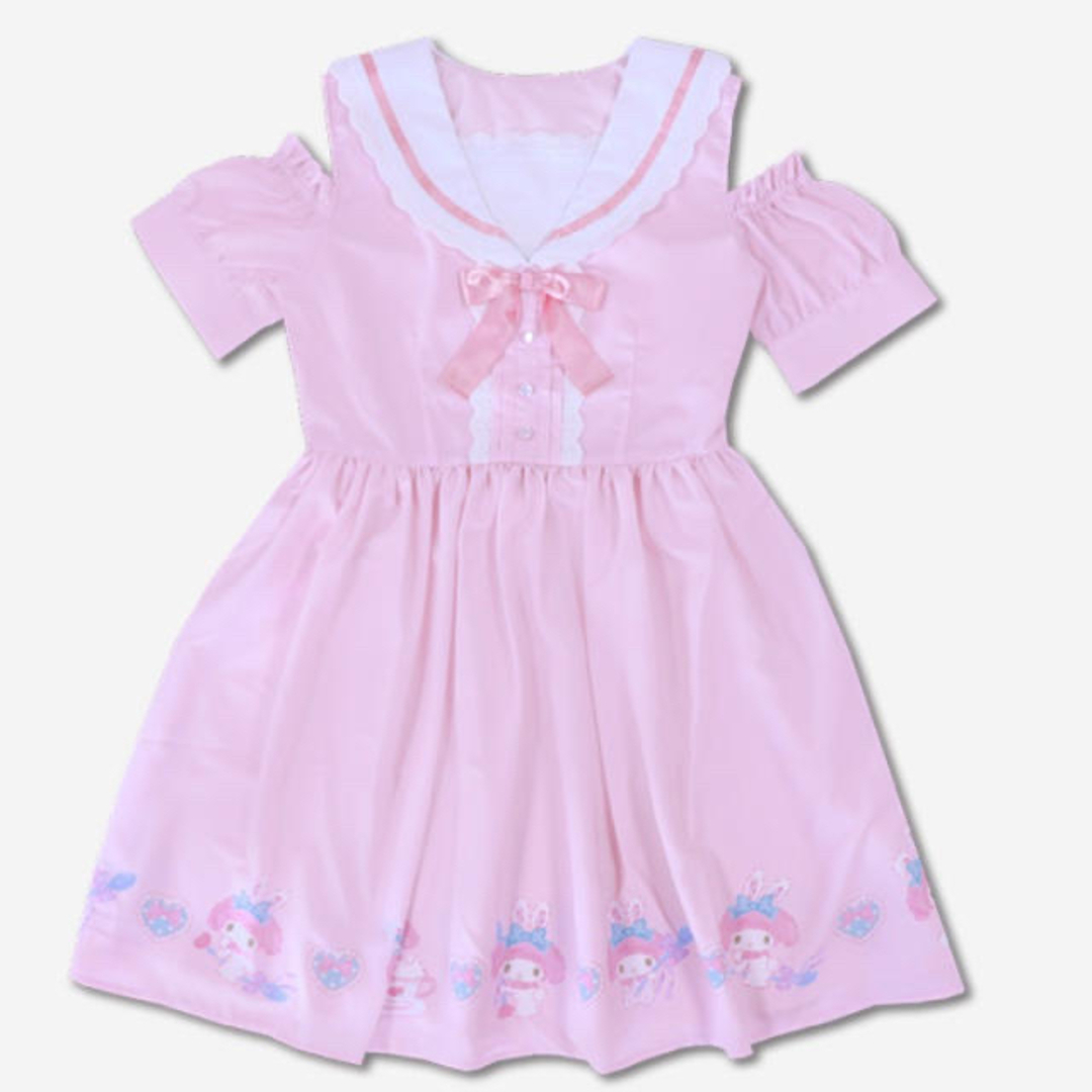 Avail - my melody マイメロディ セーラー襟 ワンピース 未使用 Avail - my melody マイメロディ セーラー襟 ワンピース 未使用