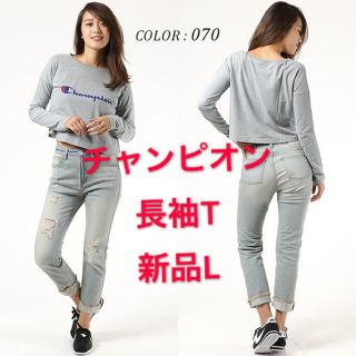 チャンピオン(Champion)の新品L チャンピオン ロングスリーブショートTシャツ(カットソー(長袖/七分))