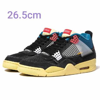 ナイキ(NIKE)のUNION NIKE AIR JORDAN 4 OFF NOIR ノワール 黒(スニーカー)