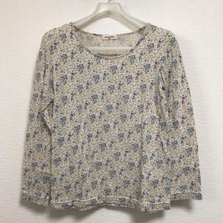 サマンサモスモス(SM2)の中古 SM2 花柄ロンT ベージュ M(Tシャツ(長袖/七分))